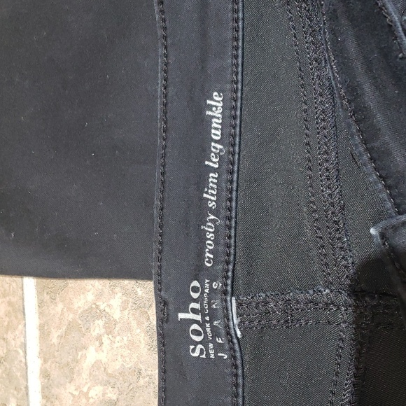 New york and co  14 Crosby slim leg ankle black jeans - Picture 5 of 9